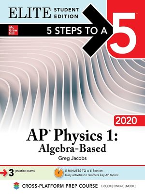 cover image of 5 Steps to a 5: AP Physics 1, Algebra-Based 2020
